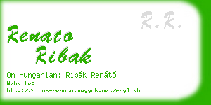 renato ribak business card